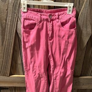 SHEIN Pink Straight Leg Women's Jeans